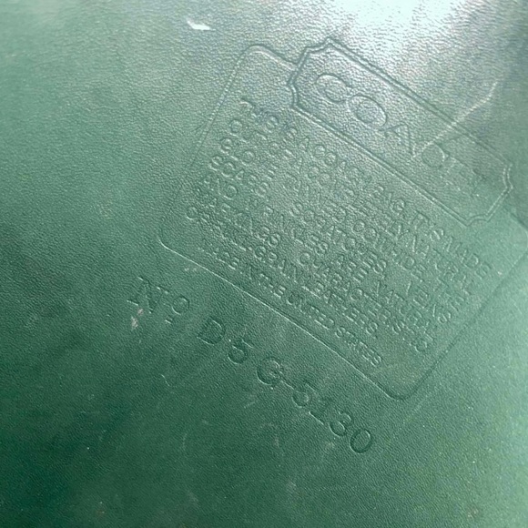 Vintage Coach Bottle Green station Bag #5130(rare green) - Picture 9 of 9